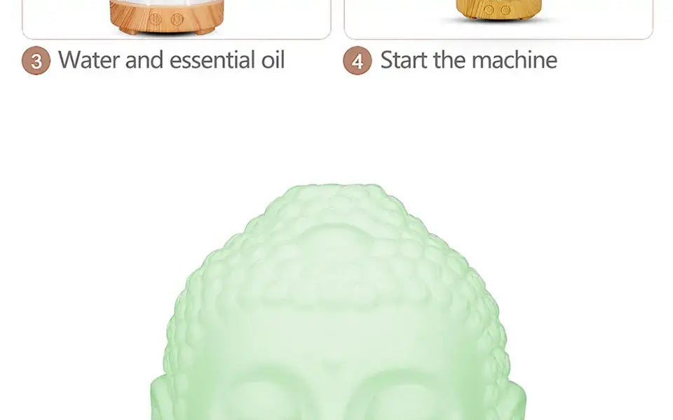 100ml Ultrasonic Diffuser | Buddha Essential Oil Diffuser