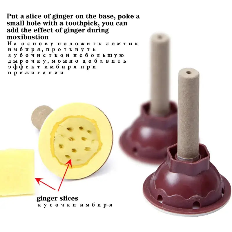 50 Pcs Mini Moxa Tube For Self-Treatment | Mini Moxa Hollow Core Tube