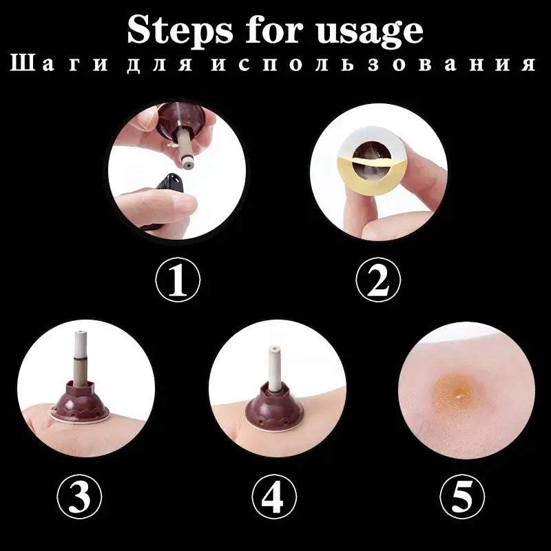 50 Pcs Mini Moxa Tube For Self-Treatment | Mini Moxa Hollow Core Tube