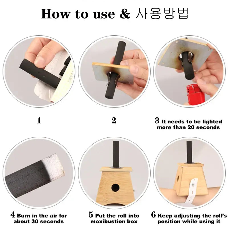 5pcs smokeless moxa sticks | 115mm moxibustion stick 14mm moxa roll