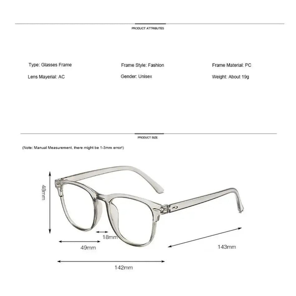 Anti Blue Light Glasses For Men And Women | Transparent Computer Glasses