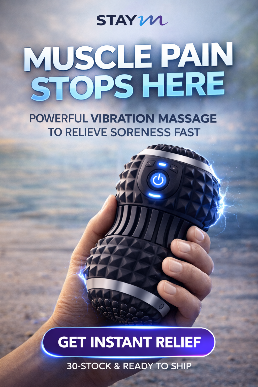 Deep Tissue Recovery Ball™ Relieve muscle tension, knots & soreness in minutes - at home, gym or work