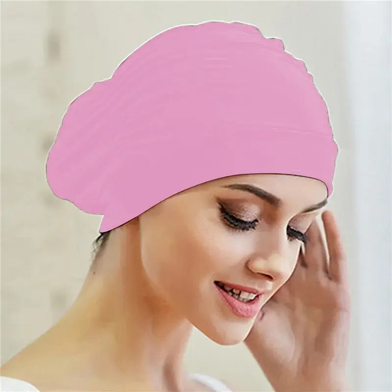 Comfortable Swim Cap For Long Hair | Keep Hair Dry Swimming Cap