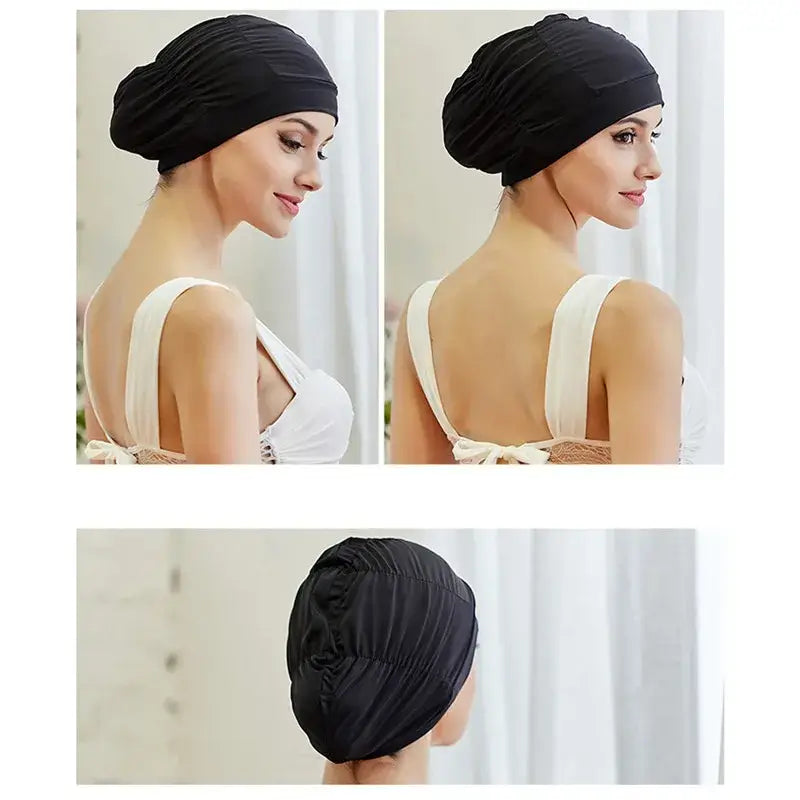 Comfortable Swim Cap For Long Hair | Keep Hair Dry Swimming Cap