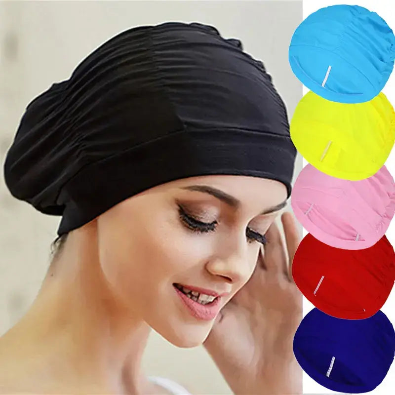 Comfortable Swim Cap For Long Hair | Keep Hair Dry Swimming Cap