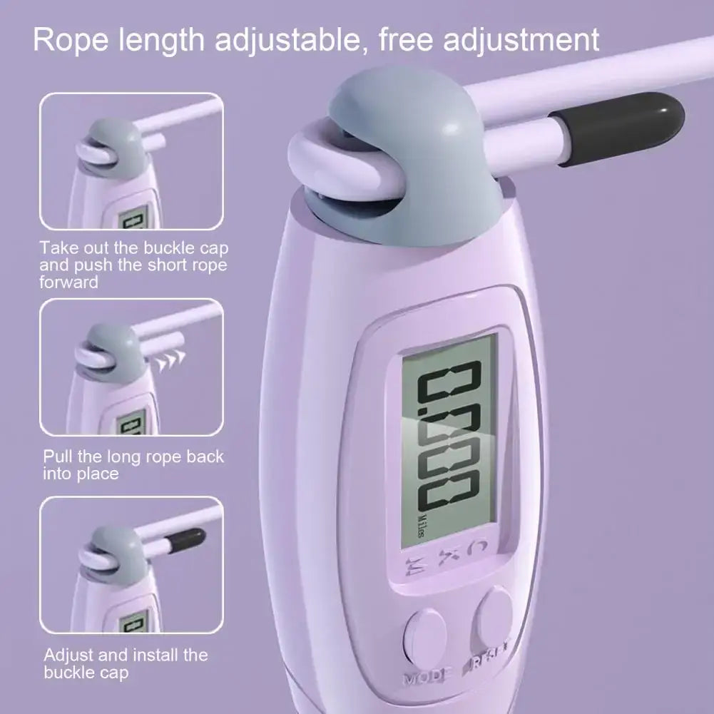 Digital Counting Jump Rope | Outdoor With Sand Weighted Handles