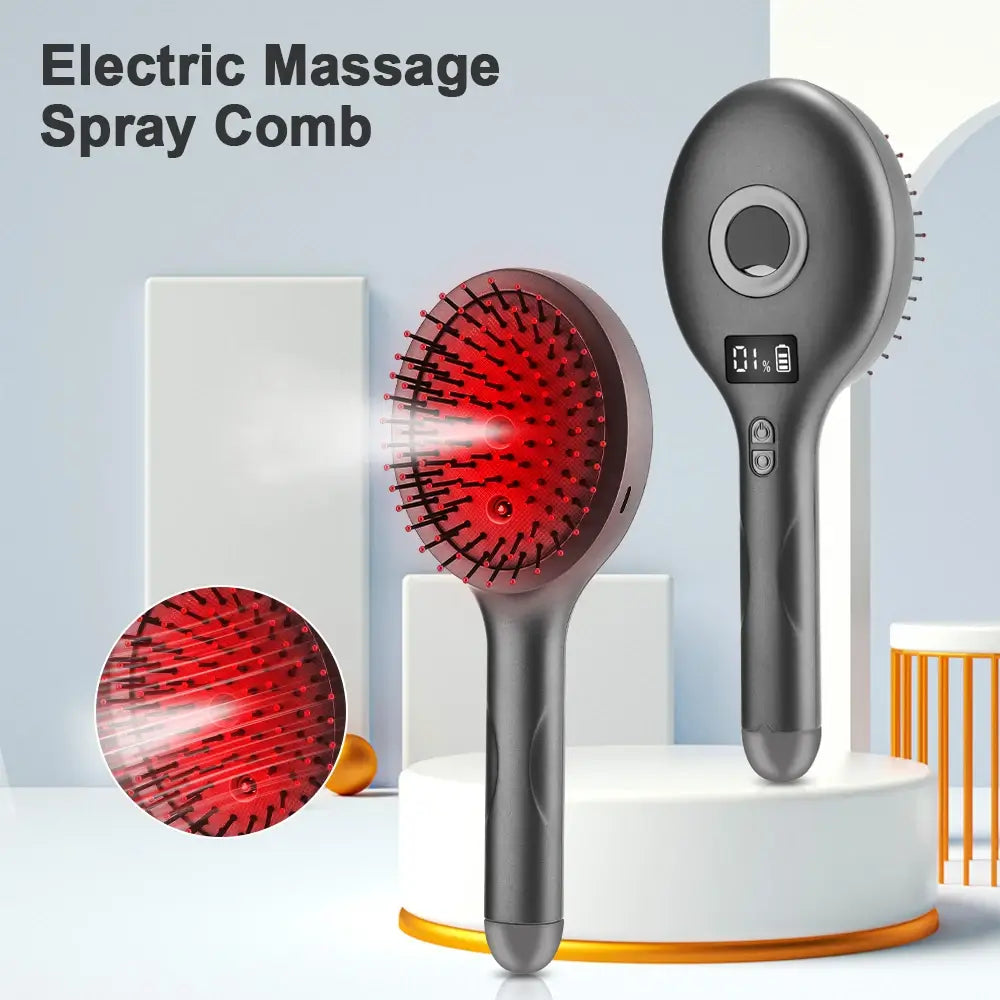 Electric Spray Massage Comb | 4 Mode Scalp Massage Brush