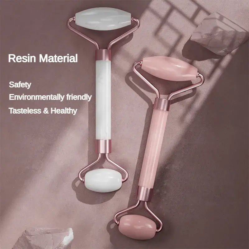 Face Roller And Gua Sha Combo | 2pcs Face Massager Roller