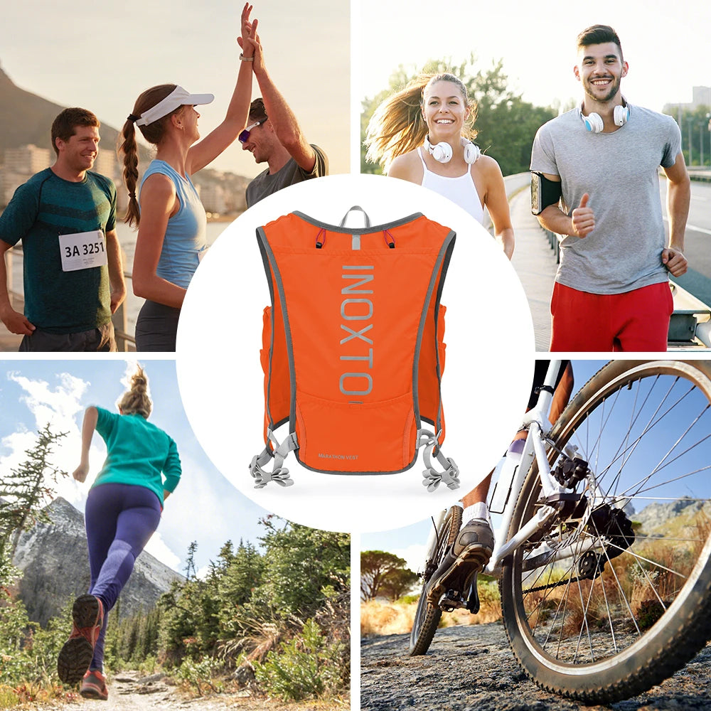 Quick-drying running backpack 5L ultra-light hydrating vest