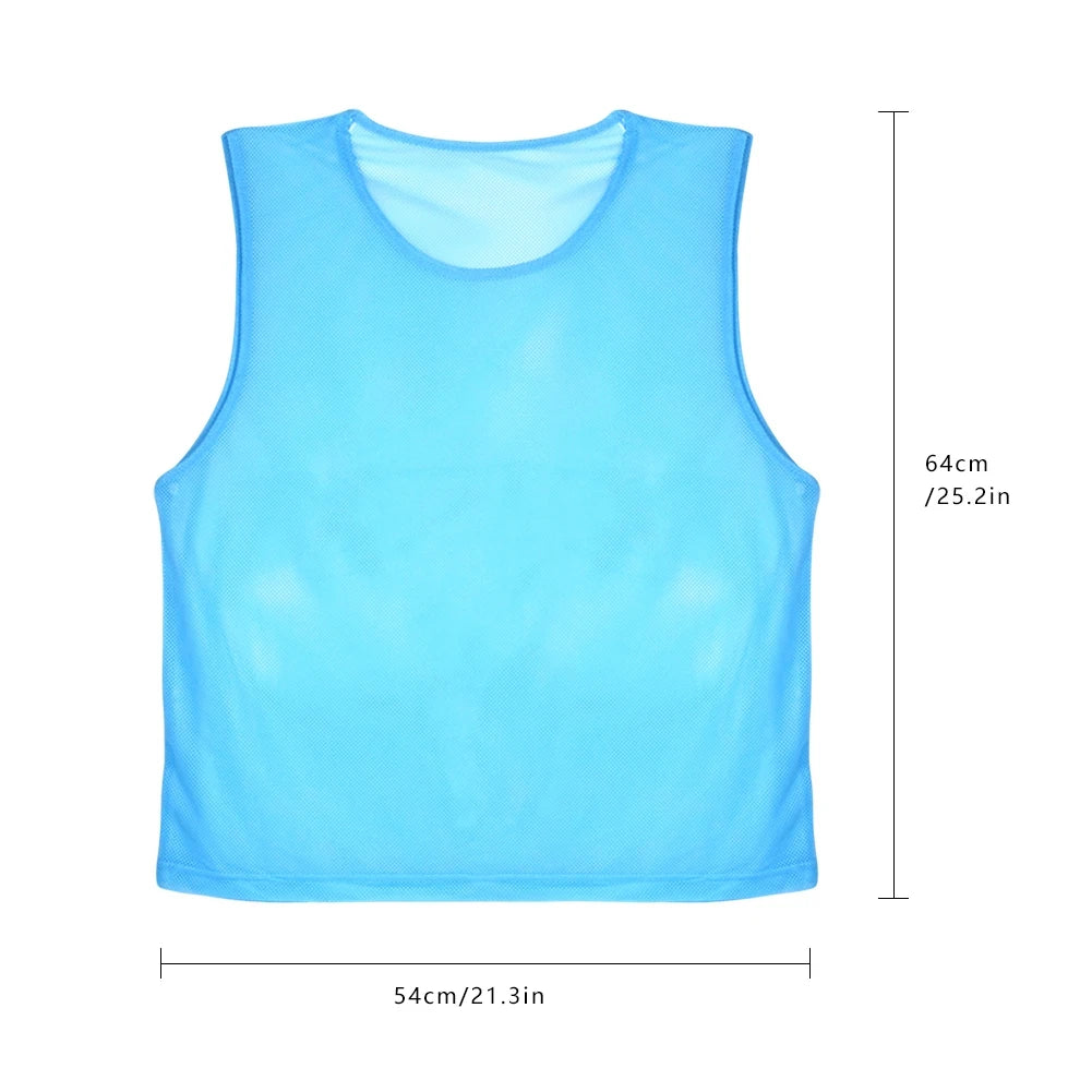 6 12 PCS Adults Children Soccer Training Vest Football