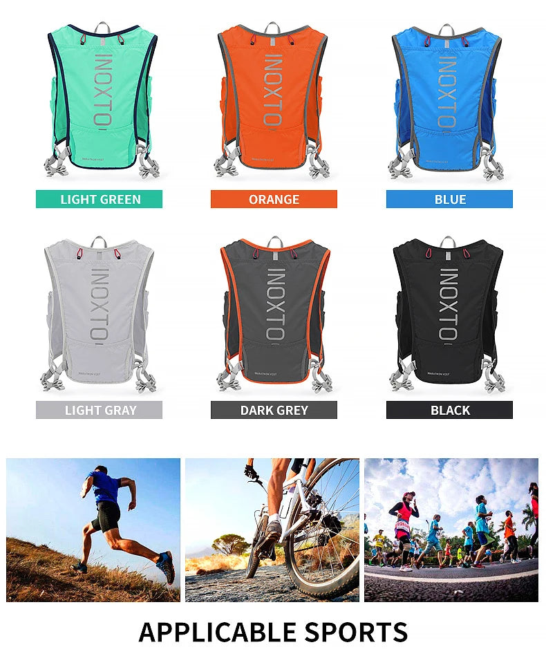 Quick-drying running backpack 5L ultra-light hydrating vest