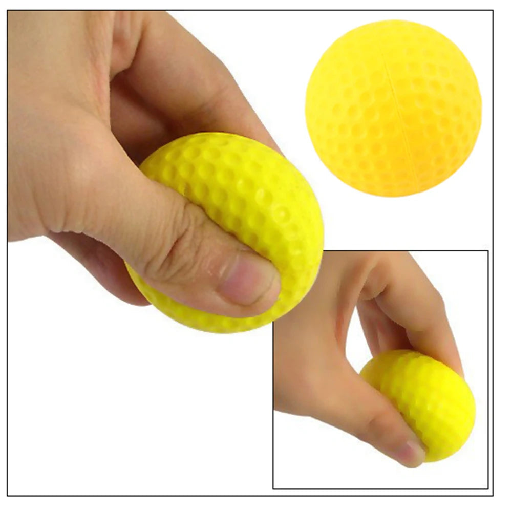 Hot Selling 20 Pcs PU Foam Golf Balls Yellow Sponge Elastic
