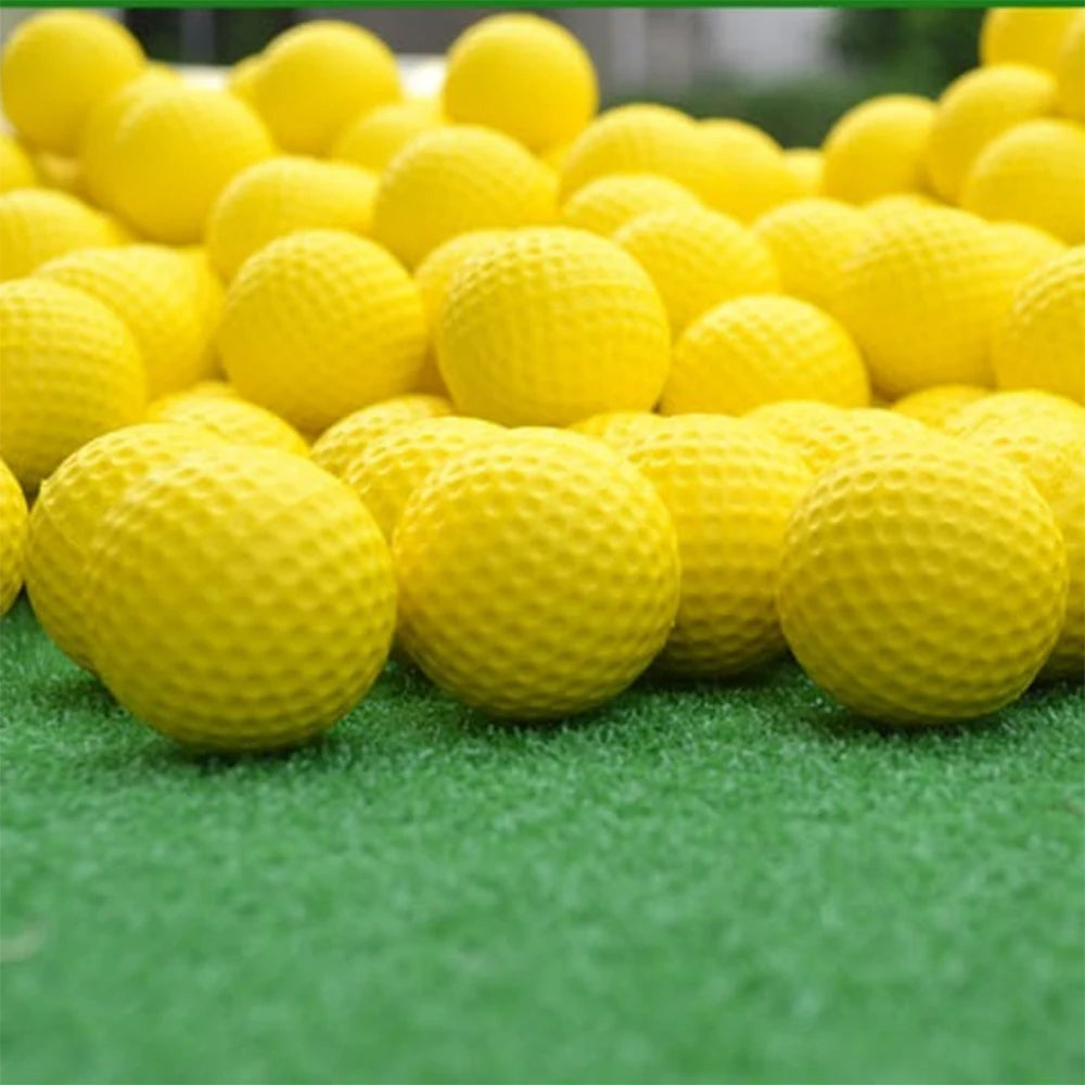 Hot Selling 20 Pcs PU Foam Golf Balls Yellow Sponge Elastic