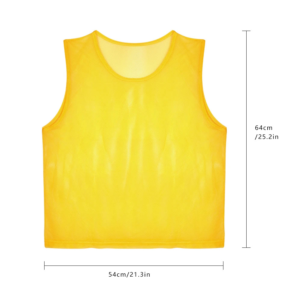 6 12 PCS Adults Children Soccer Training Vest Football