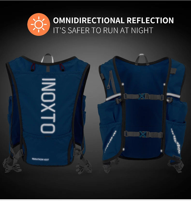 Quick-drying running backpack 5L ultra-light hydrating vest