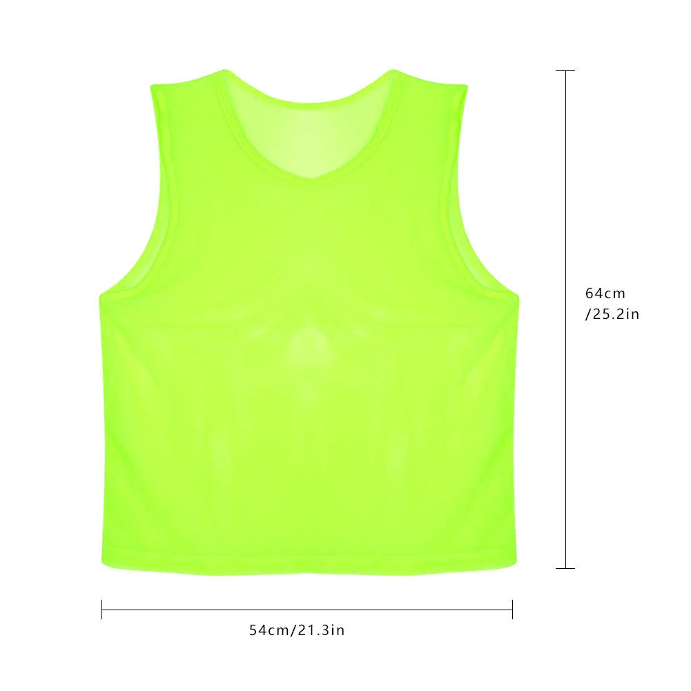 6 12 PCS Adults Children Soccer Training Vest Football