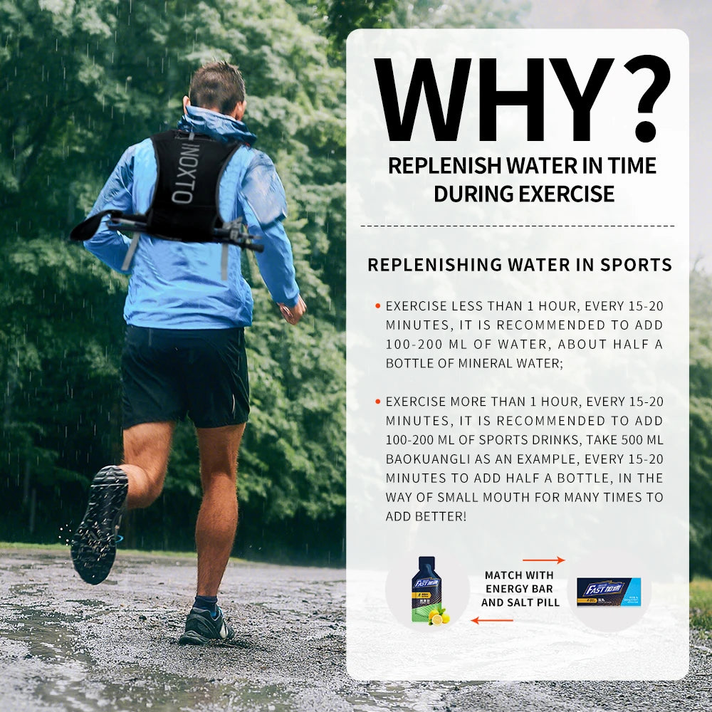 Quick-drying running backpack 5L ultra-light hydrating vest