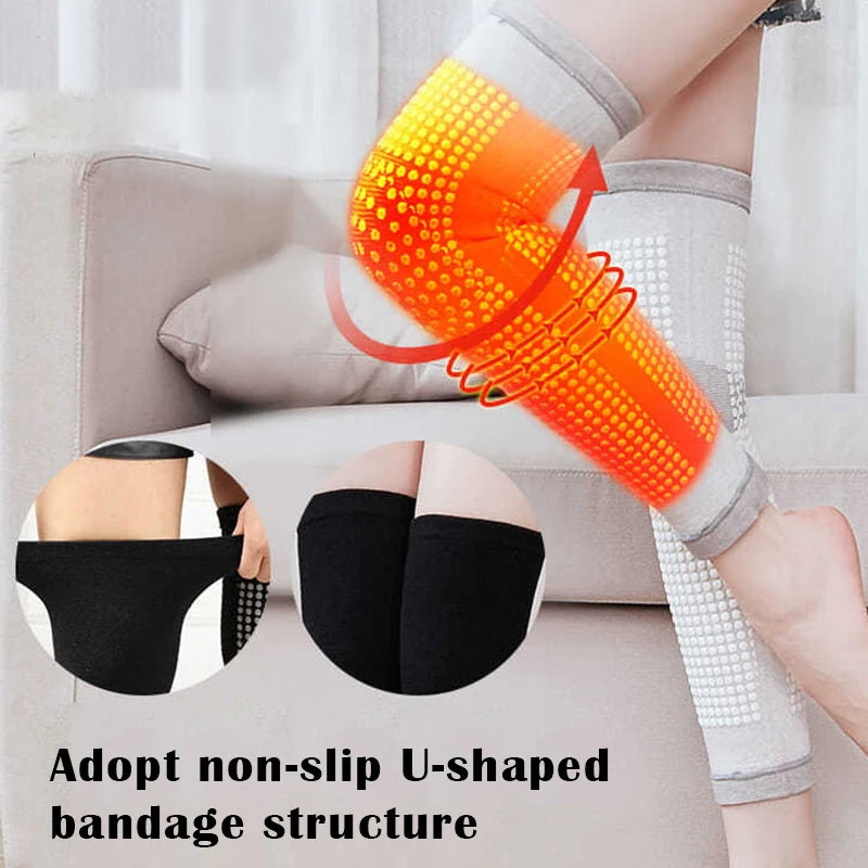 1 Pair Self Heating Knee Pads Brace Sports Kneepad