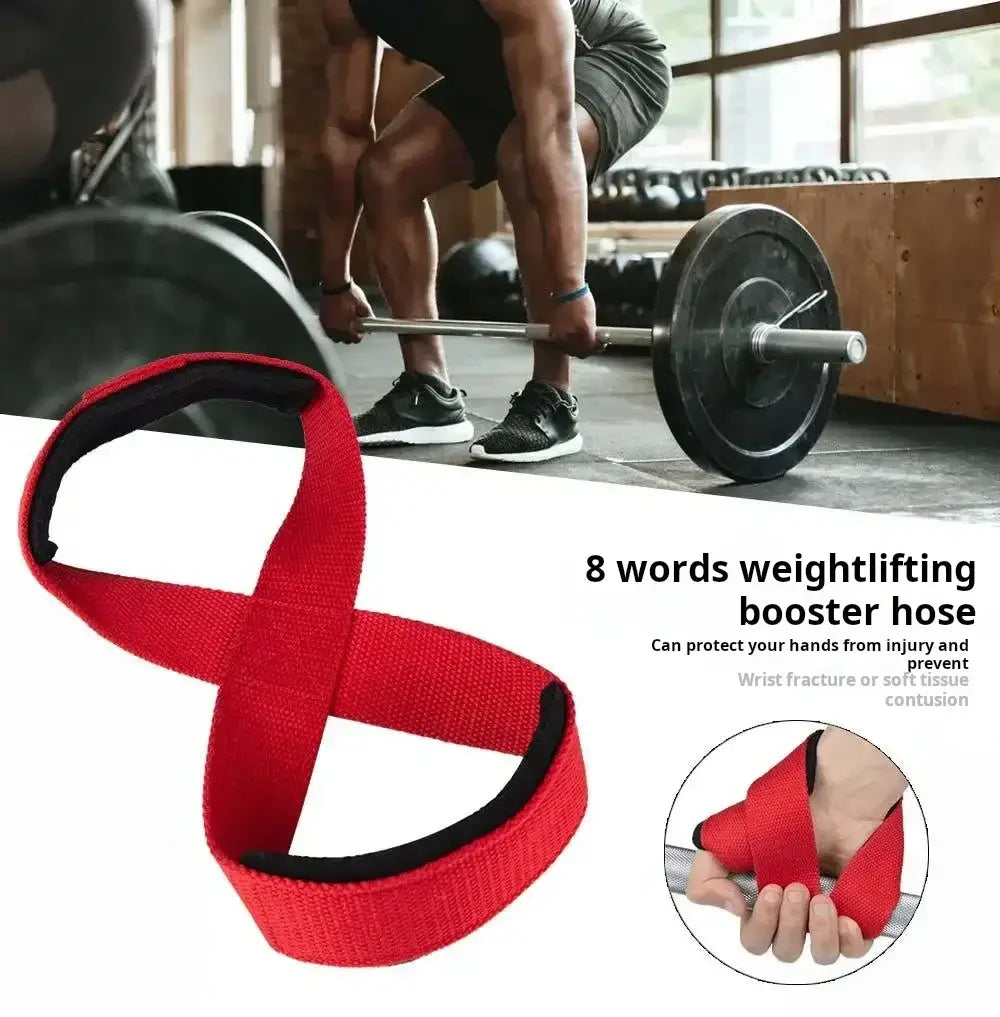 Padded Figure 8 Straps For Deadlift | Lifting Straps With Wrist Support
