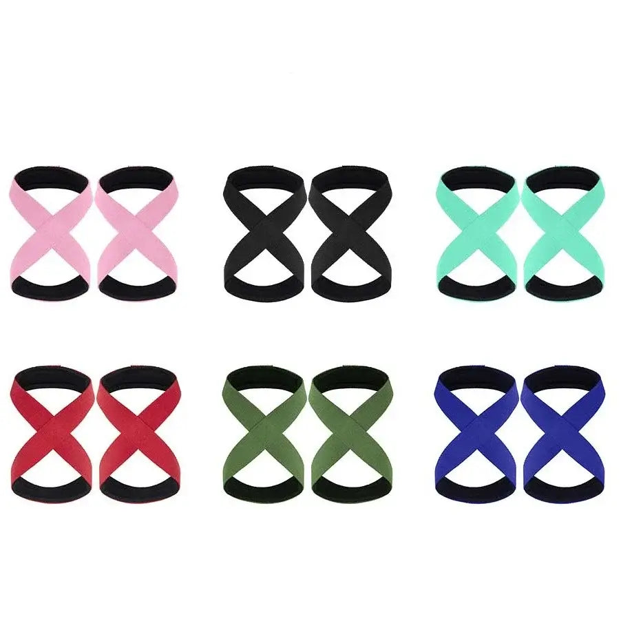 Padded Figure 8 Straps For Deadlift | Lifting Straps With Wrist Support