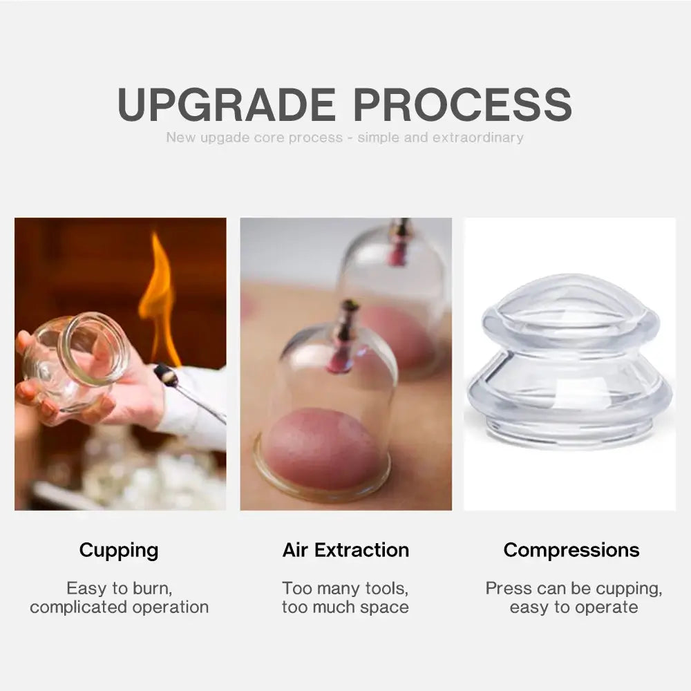 Professional Cupping Therapy Set For Back | Gua Sha Cupping Set Combo