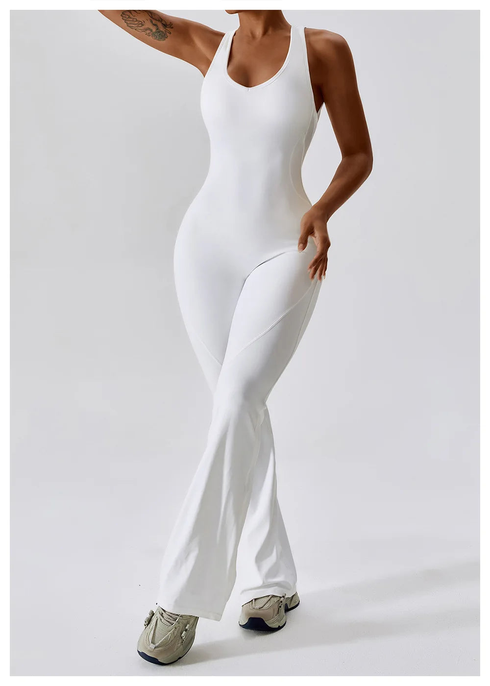 Solid Yoga Jumpsuit One Piece Outfit Fitness Bodysuit
