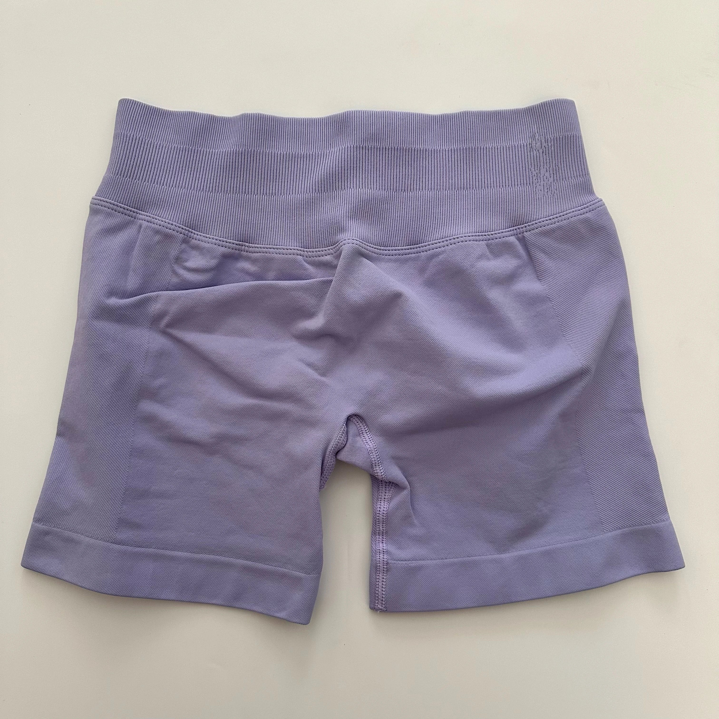 Yoga Shorts Low Ribbed Band Yoga Shorts Seamless Scrunch Bum