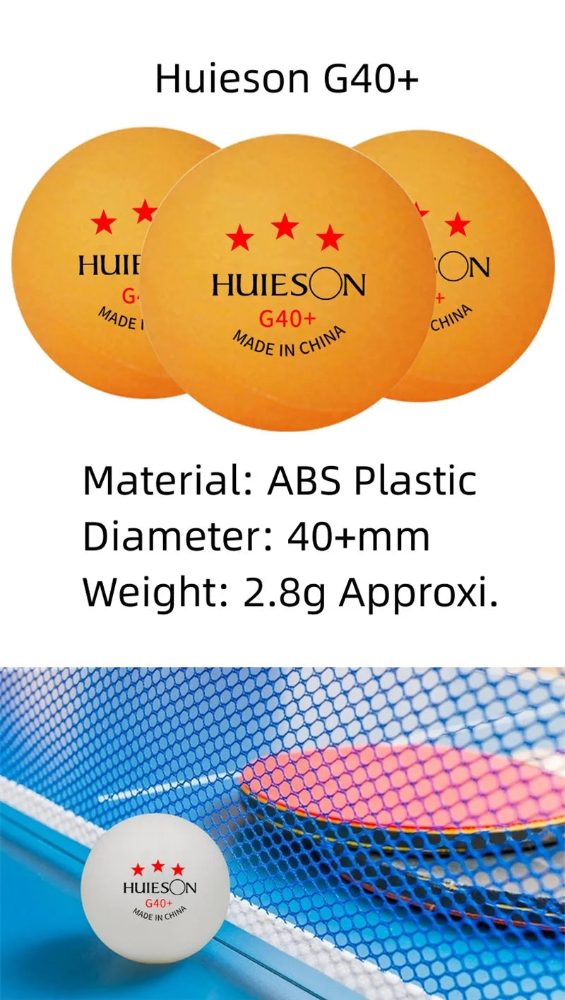 Huieson Professional 3 Star Ping Pong Balls ABS New Material