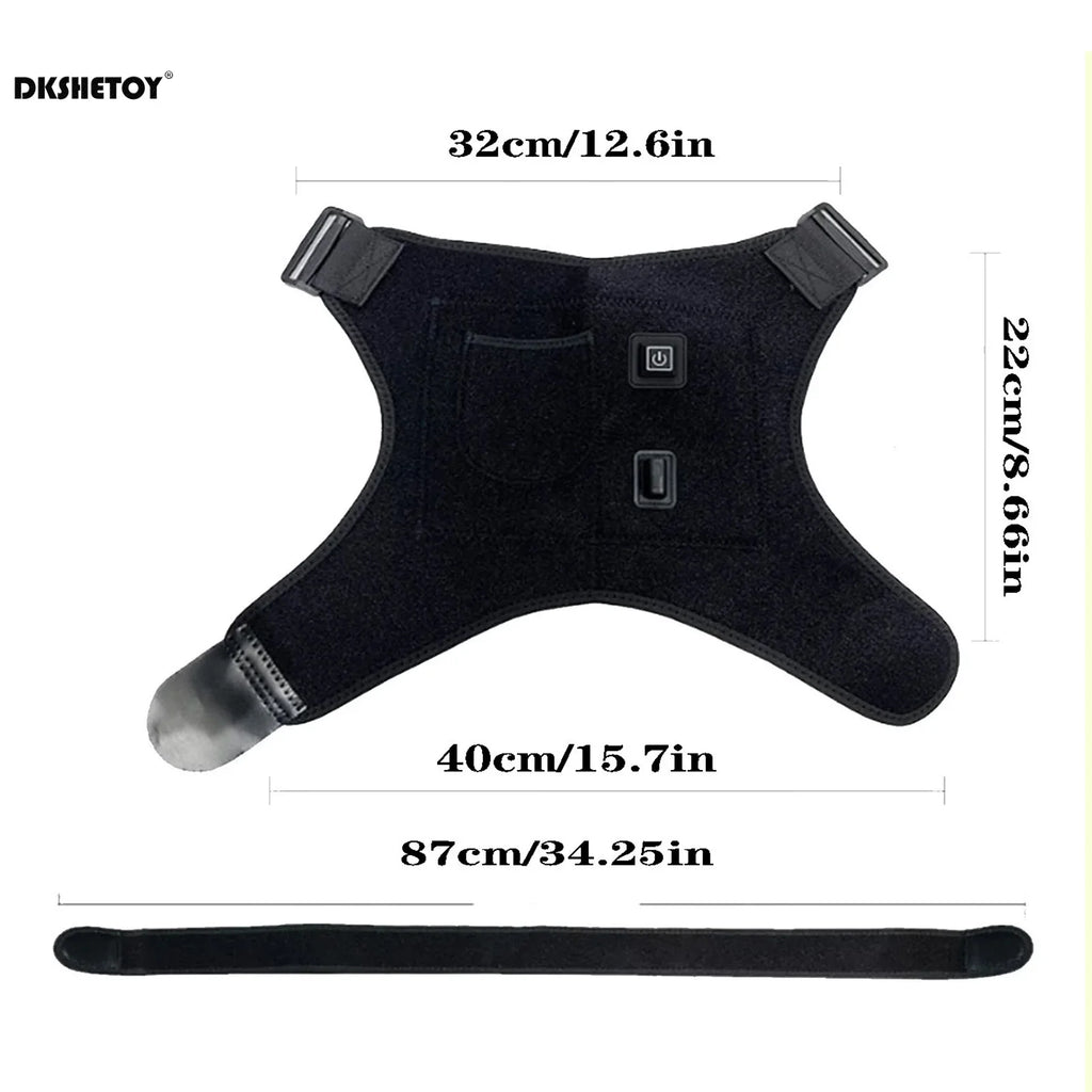 Electric Heating Shoulder Massage Braces USB Shoulder Back