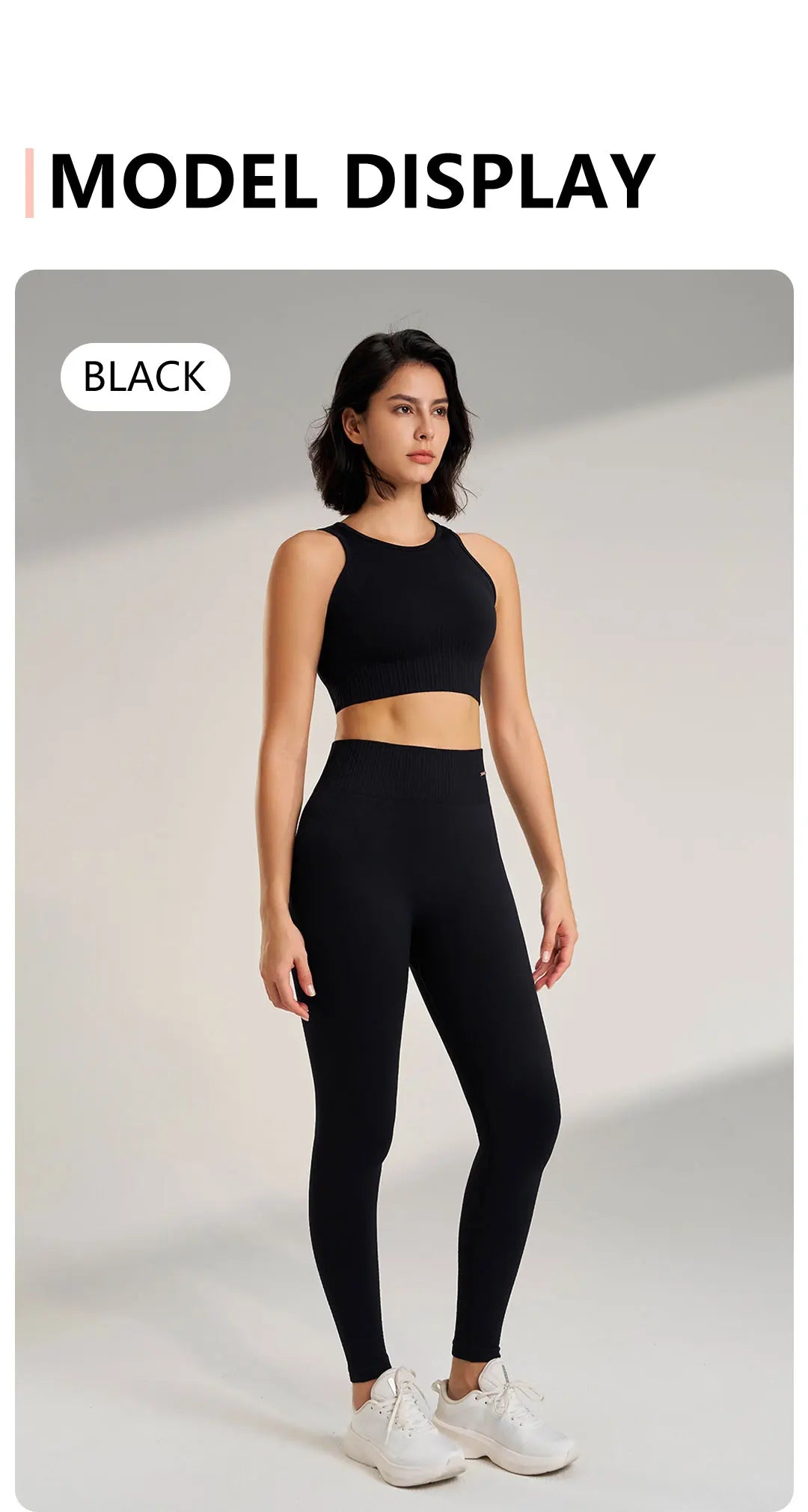 Yoga Clothing Set Women s High Waisted Leggings Top Two