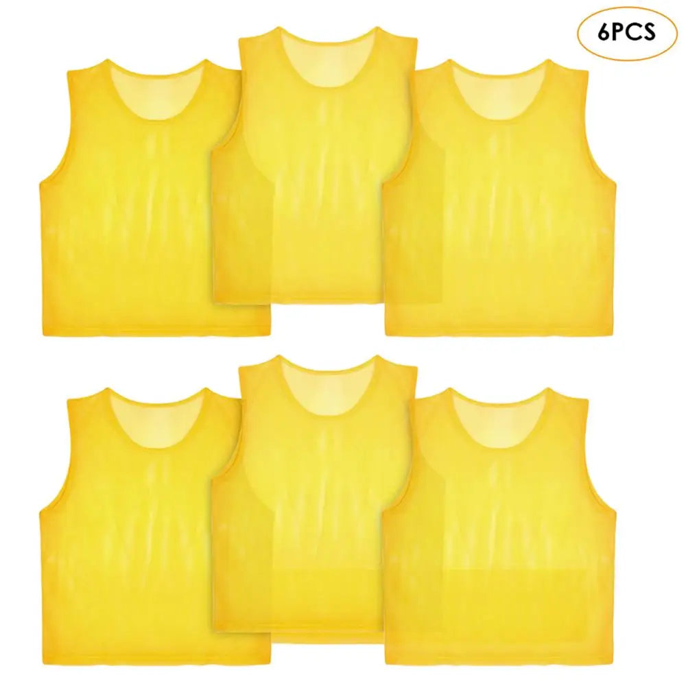 6 12 PCS Adults Children Soccer Training Vest Football