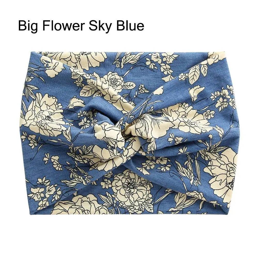 Fashion Colorful Wide Headbands Women Extra Large Turban