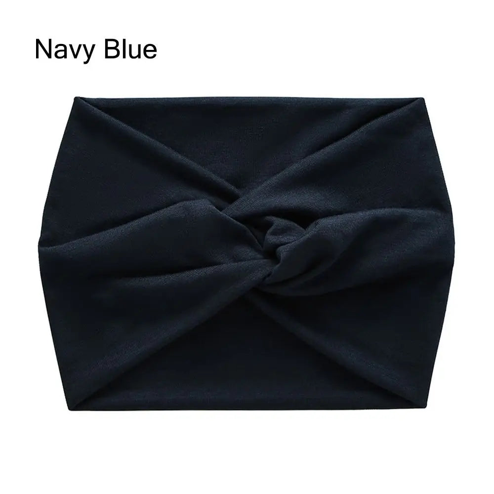 Fashion Colorful Wide Headbands Women Extra Large Turban