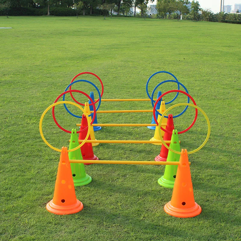 10pcs Durable Agility Training Rings Portable Football