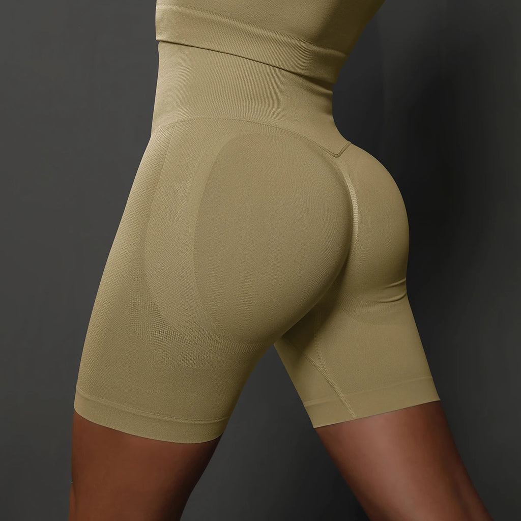 Yoga Shorts Women Sports Shorts Seamless Gym Workout Shorts