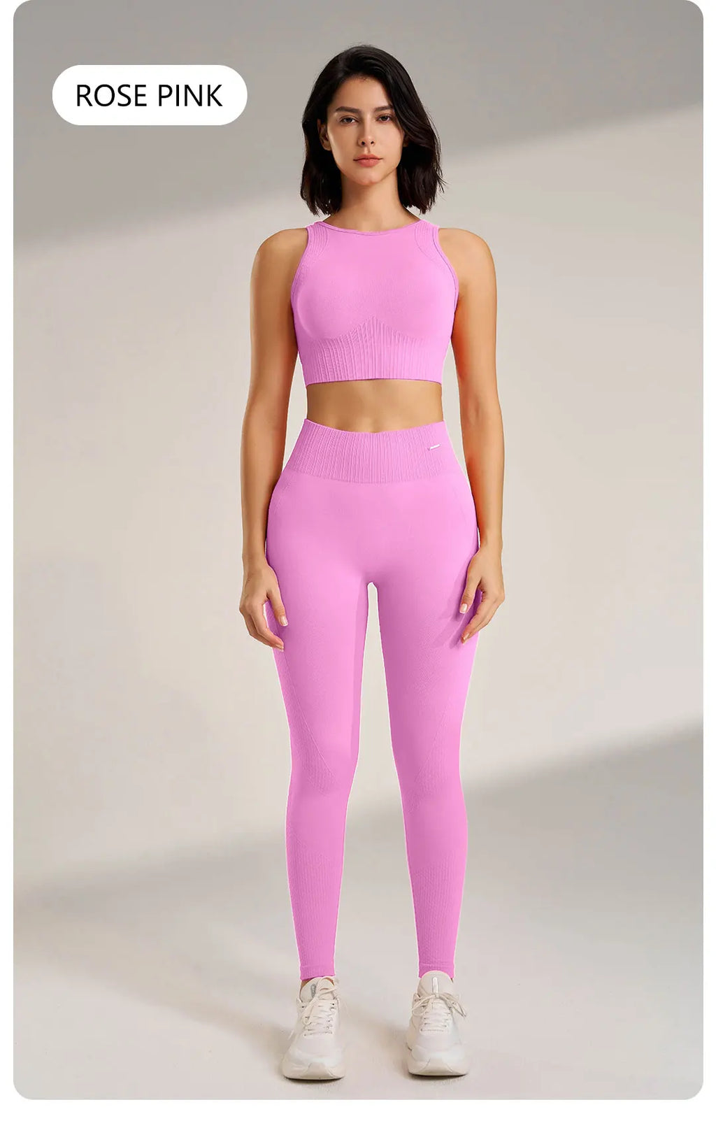 Yoga Clothing Set Women s High Waisted Leggings Top Two