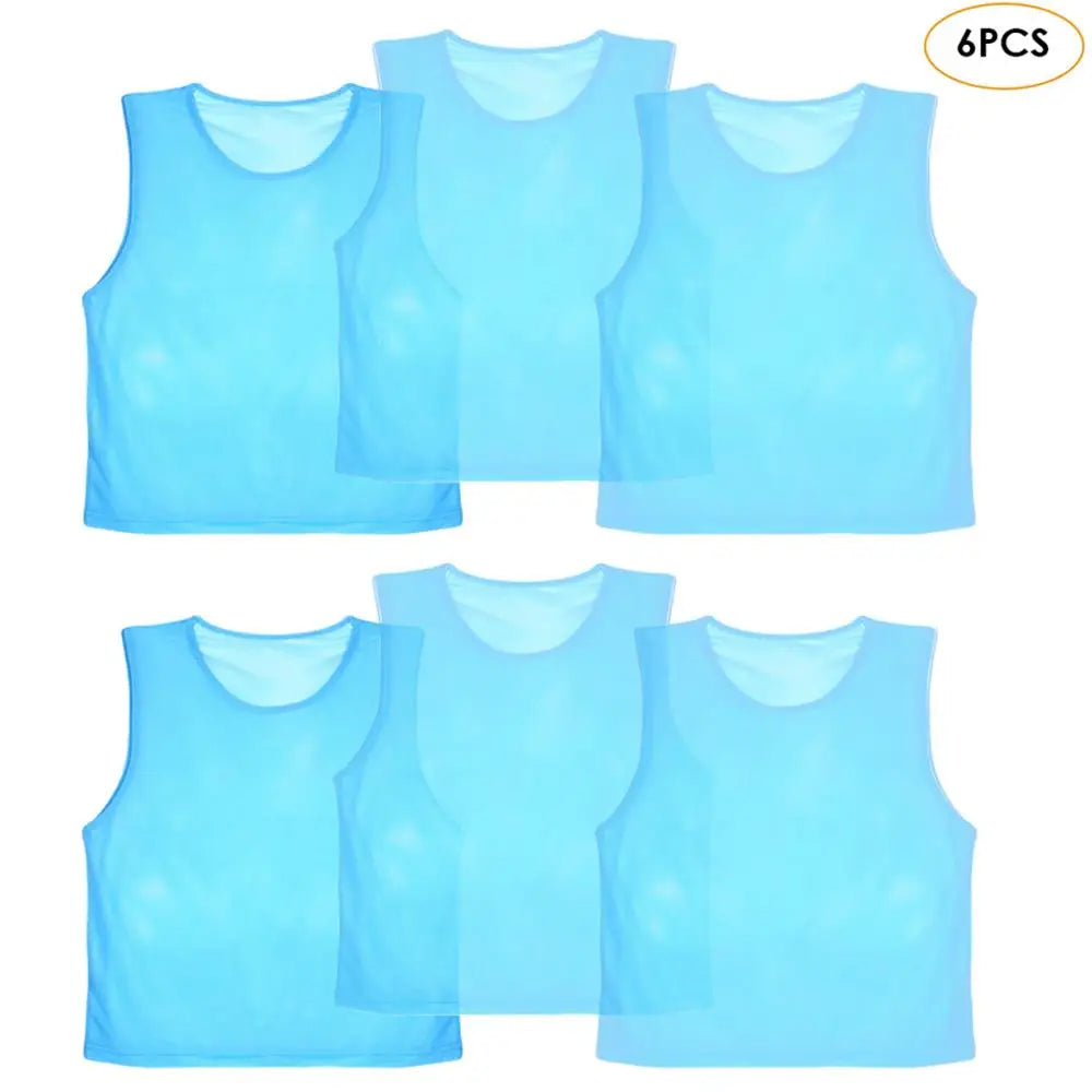 6 12 PCS Adults Children Soccer Training Vest Football