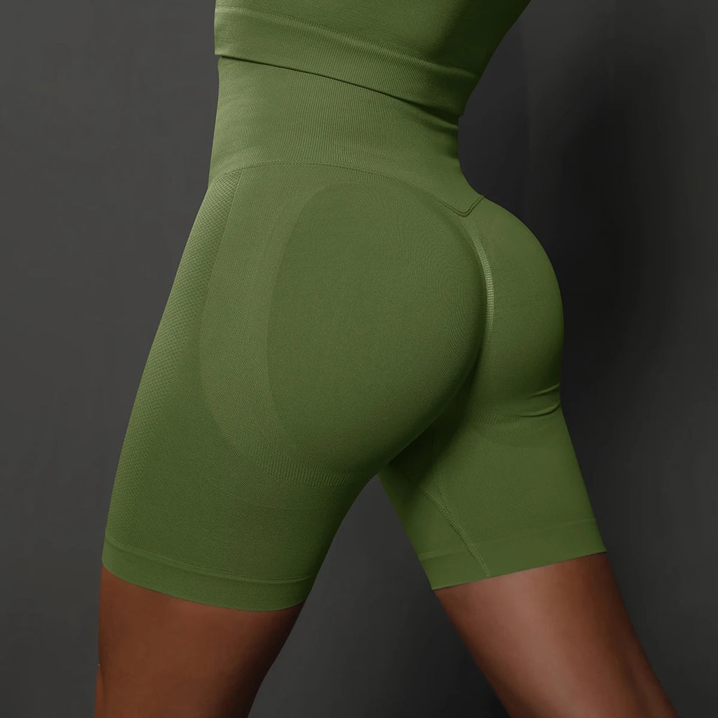 Yoga Shorts Women Sports Shorts Seamless Gym Workout Shorts