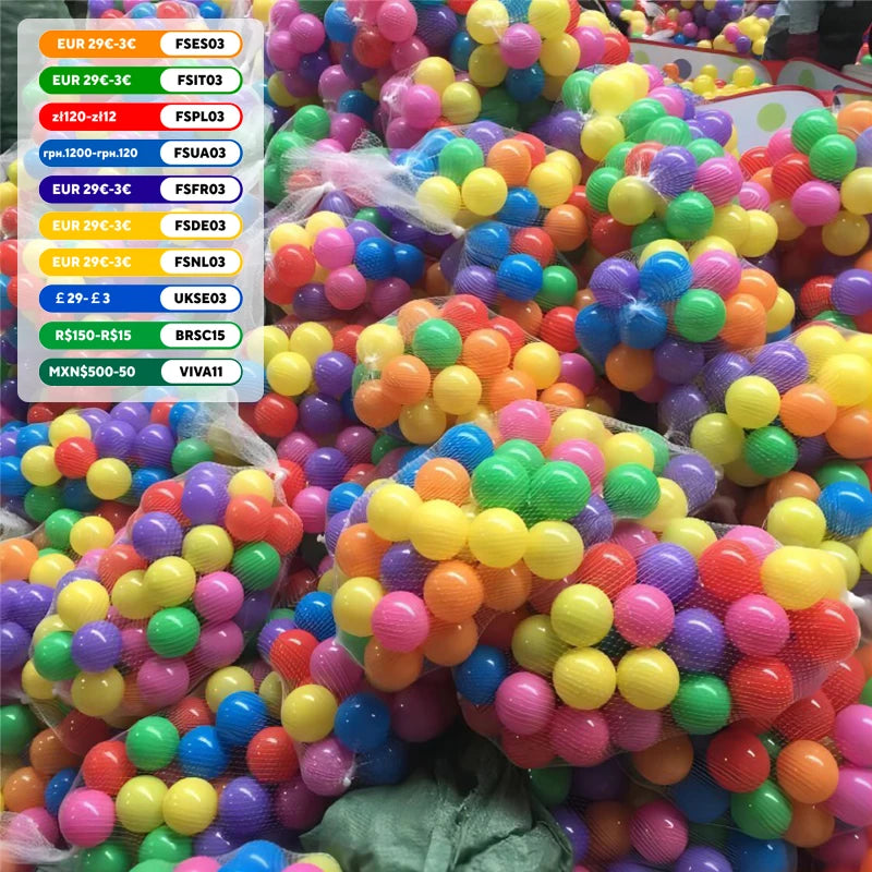100PCS Outdoor Sport Ball Colorful Soft Water Swim Pool