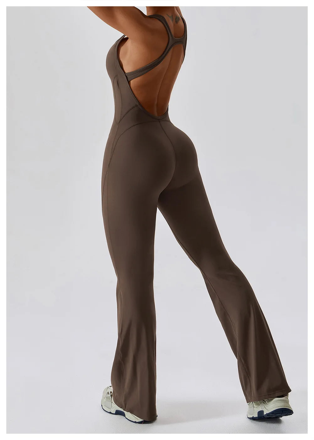 Solid Yoga Jumpsuit One Piece Outfit Fitness Bodysuit