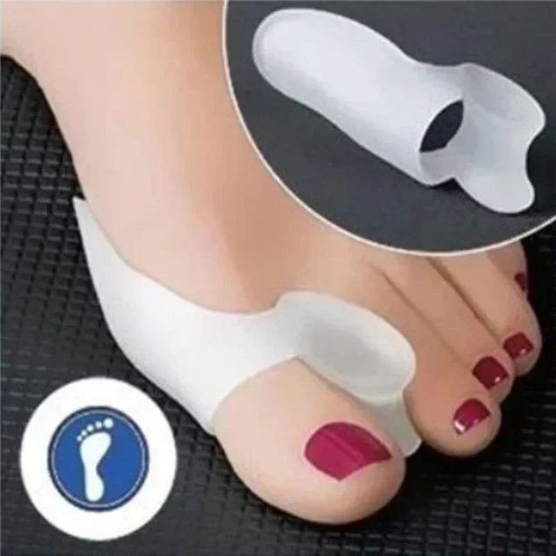 1pair Silicone Gel Thumb Corrector Bunion Little Toe