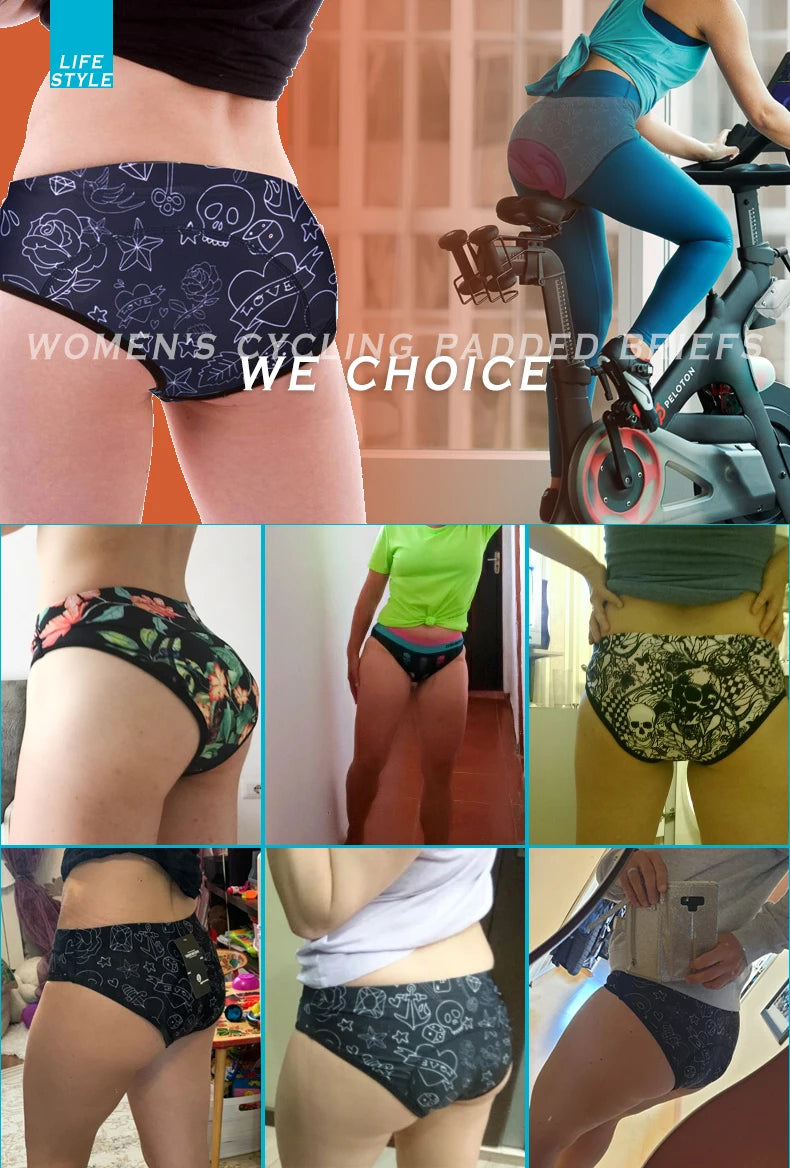 Women s Cycling Underwear Triangle Shorts Bicycle Briefs