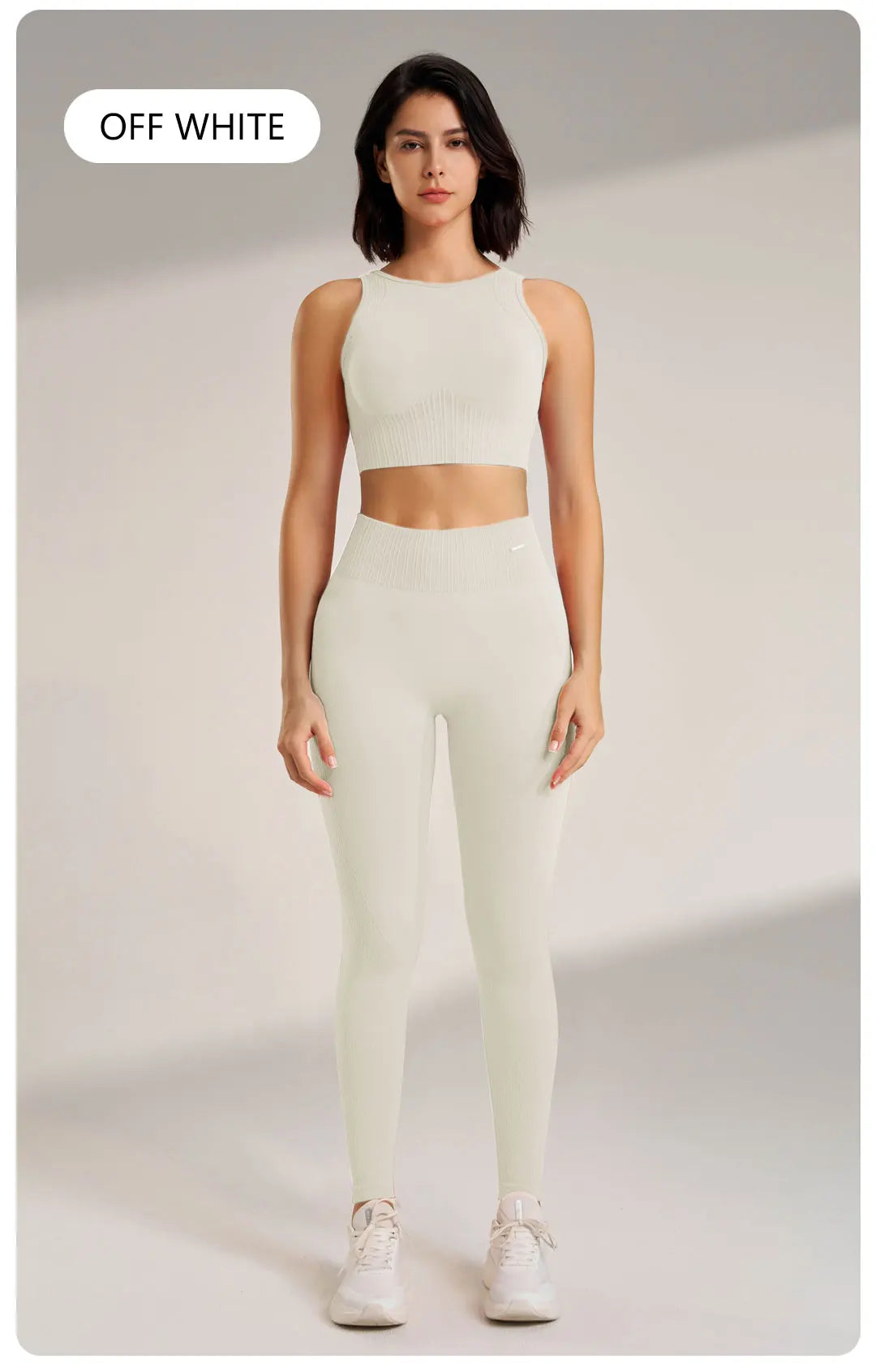 Yoga Clothing Set Women s High Waisted Leggings Top Two