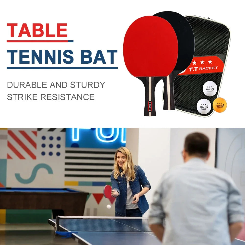 Table tennis paddle professional training 2 bat 3 ball table