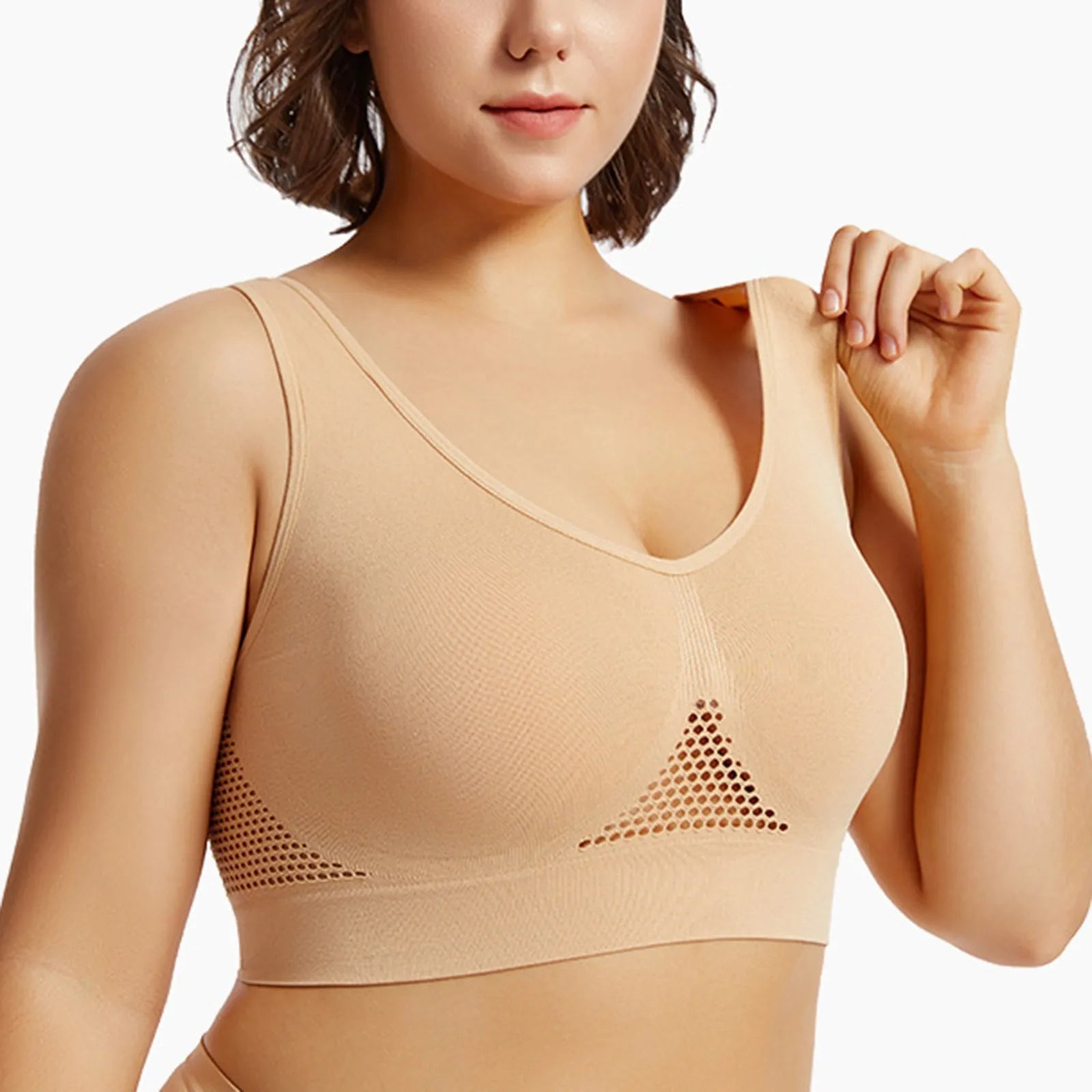 Beautiful Back Sports Bra Shockproof Running Fitness