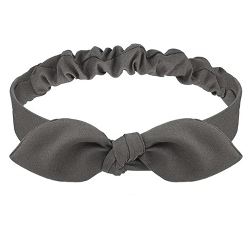 New Boho Women Soft Solid Print Headbands Vintage Cross Knot