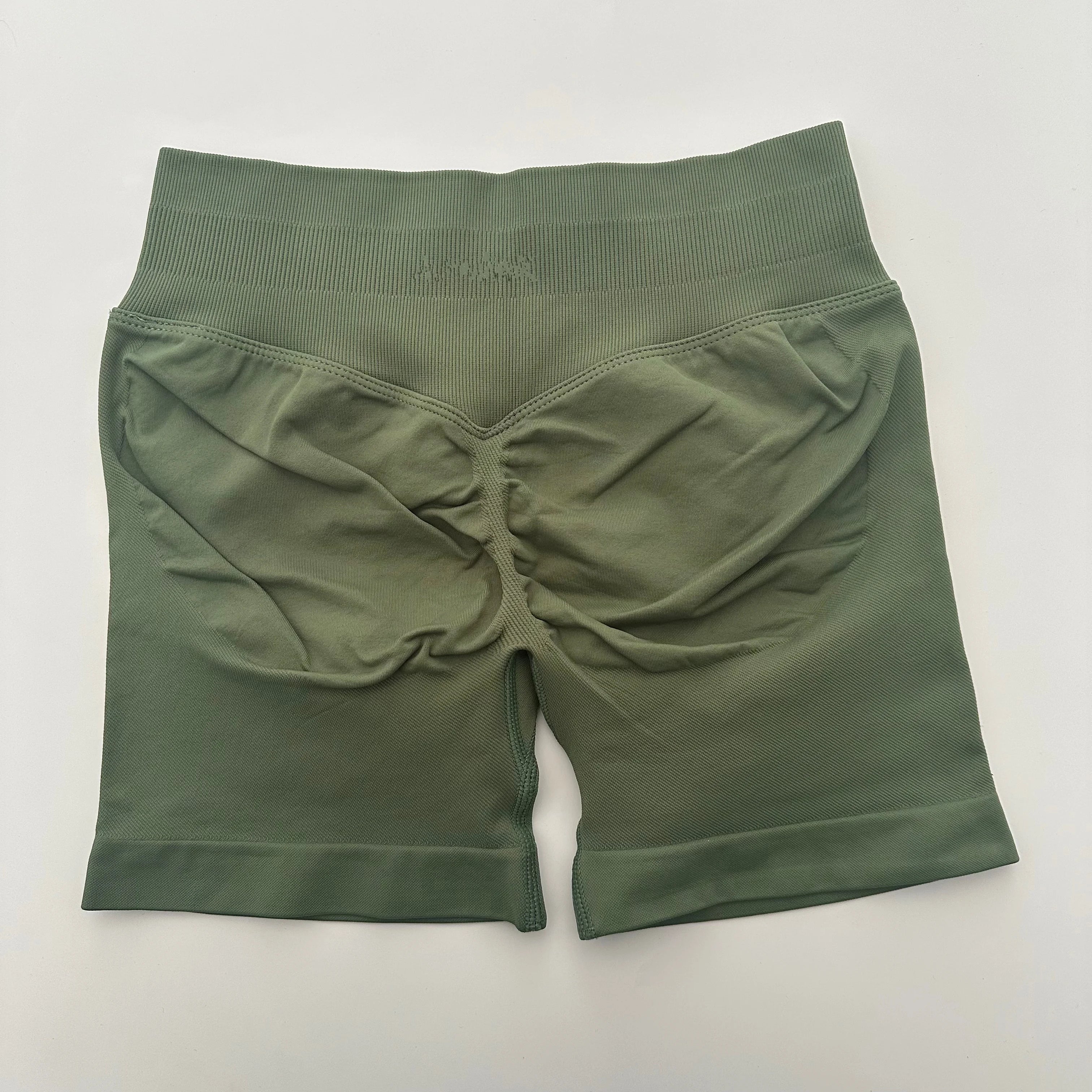 Yoga Shorts Low Ribbed Band Yoga Shorts Seamless Scrunch Bum