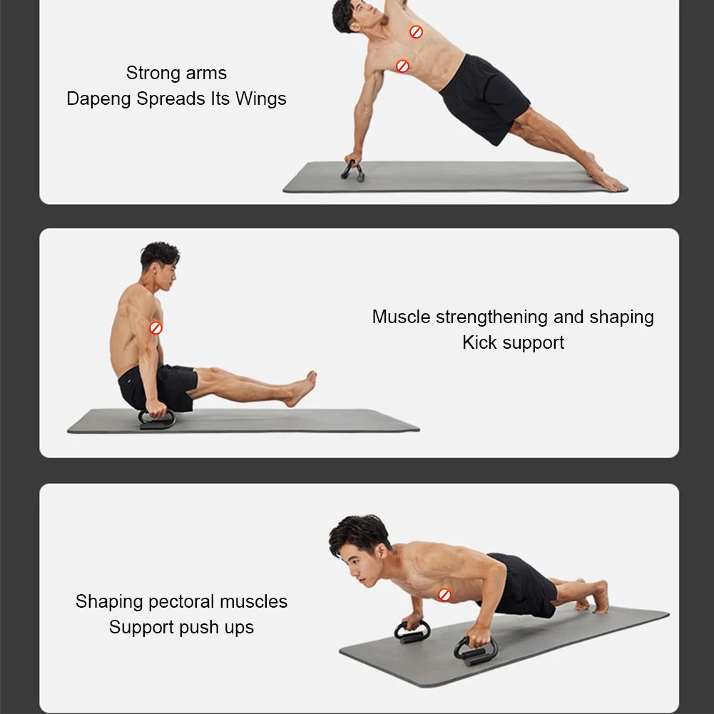 S Shape Push-up Handles No-Slip Foam Handle Push Up Stand