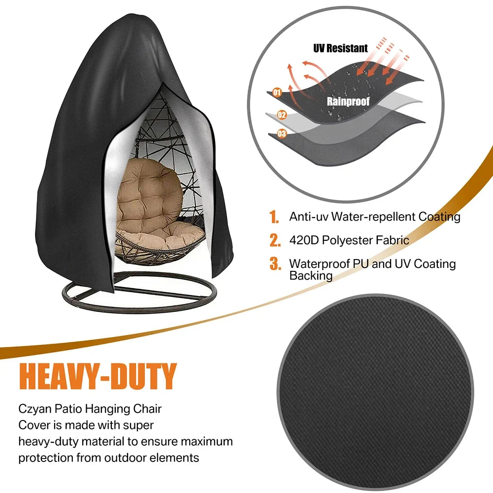Garden Furniture Cover Air Vent Waterproof Windproof Anti-UV