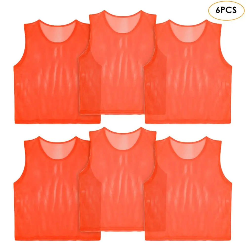 6 12 PCS Adults Children Soccer Training Vest Football